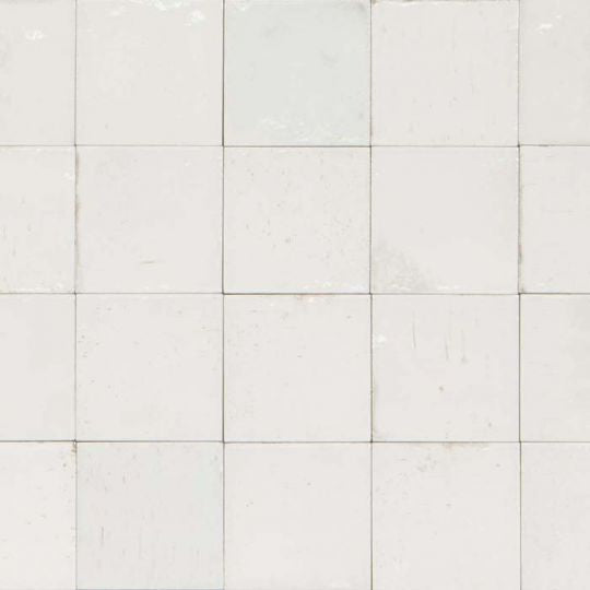 Bianco Glossy Porcelain Swimming Pool Tile 4x4 - Frost Proof