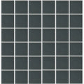 Aquatica Black Porcelain Mosaic Pool Tile 2x2 12x12 - Unglazed