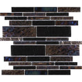 Blackstone Linear Glass Mesh Tile 11.75 Inch Square - Frost Water Resistant Pool