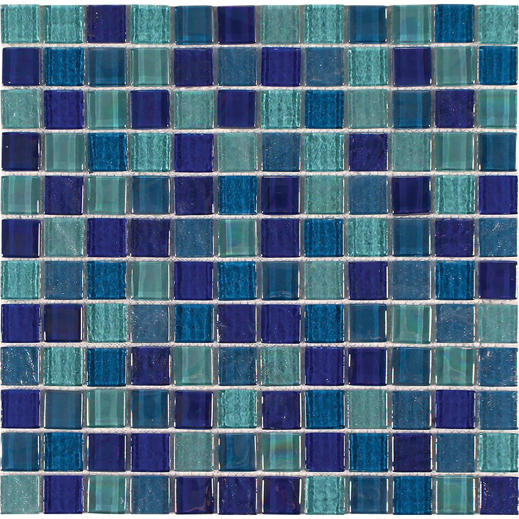 Blendstone Linear Glass Mesh Tile 1x1 Inch - 11.75x11.75 Sheet