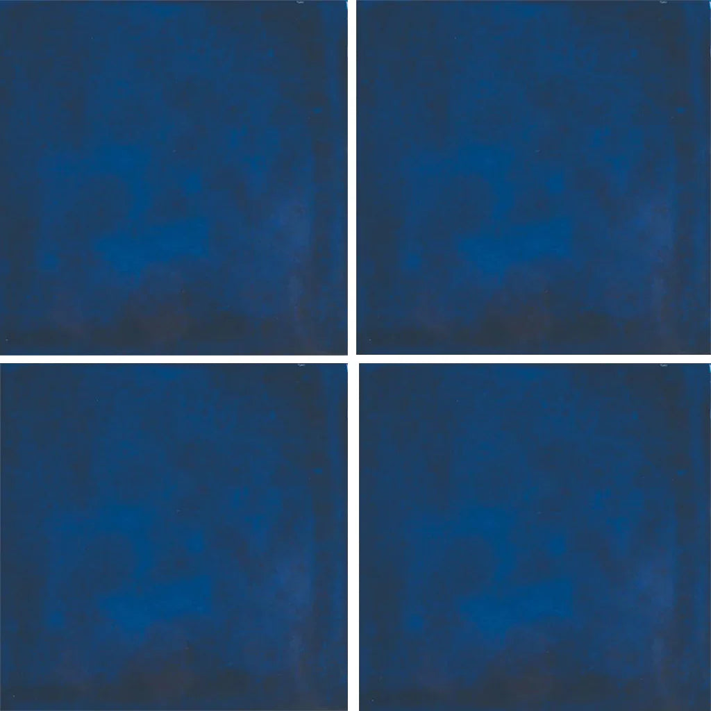 Aquatica Blu Porcelain Pool Tile 6x6 - Gloss Finish Frost Resistant Sol Collection