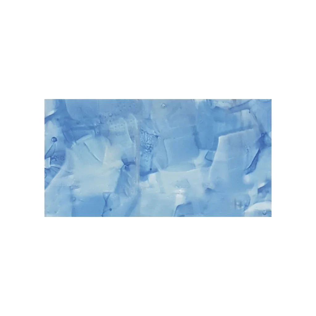Bluebell Field Glass Tile 3x6 - Contemporary Floral Artistry
