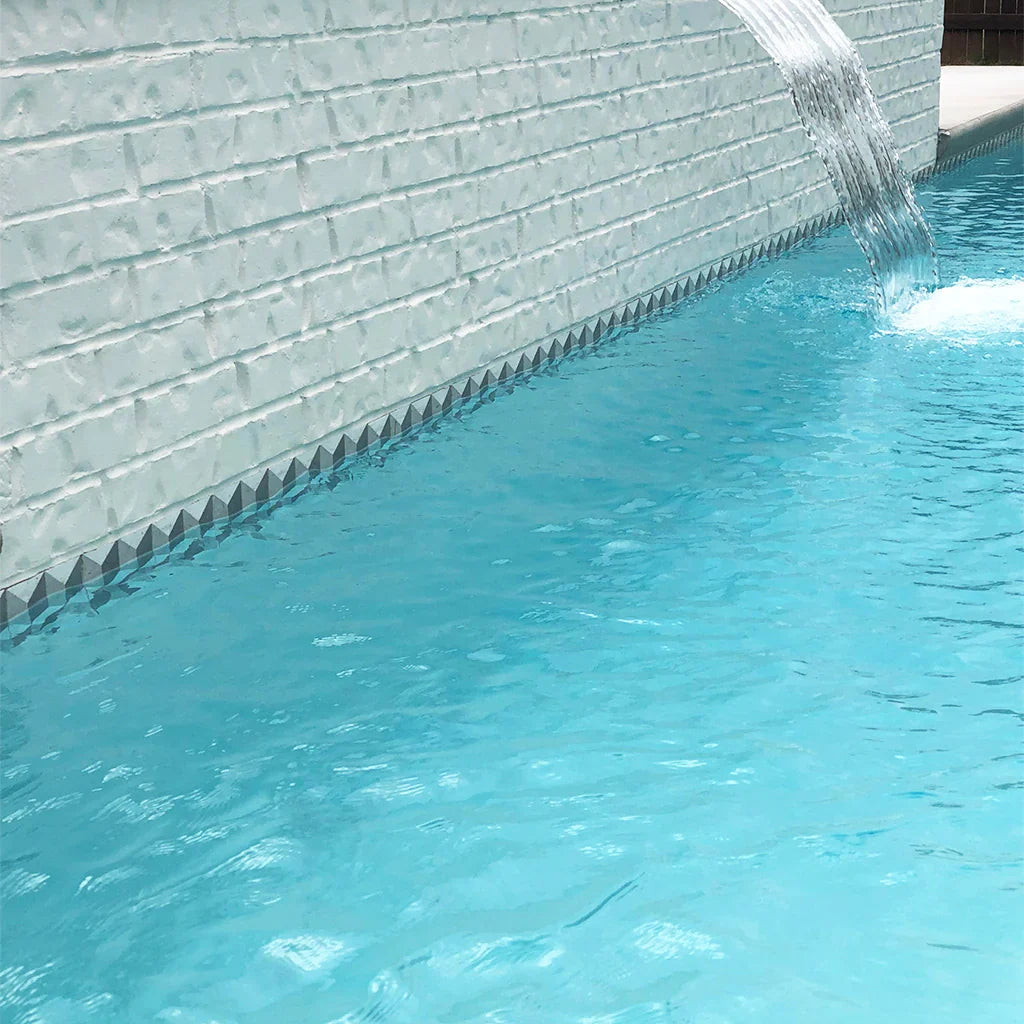 Aquatica Brina Directional Pattern Porcelain Outdoor Pool Tile 6x6 Fiore Collection