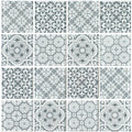 Aquatica Cinza Gray Glass Mosaic Tile 3 Inch by 3 Inch 12x12 Sheet Patchwork Collection