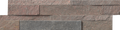 Copper Gold Textured Natural Stone Ledger Panel Corner 12.75x3x5.75