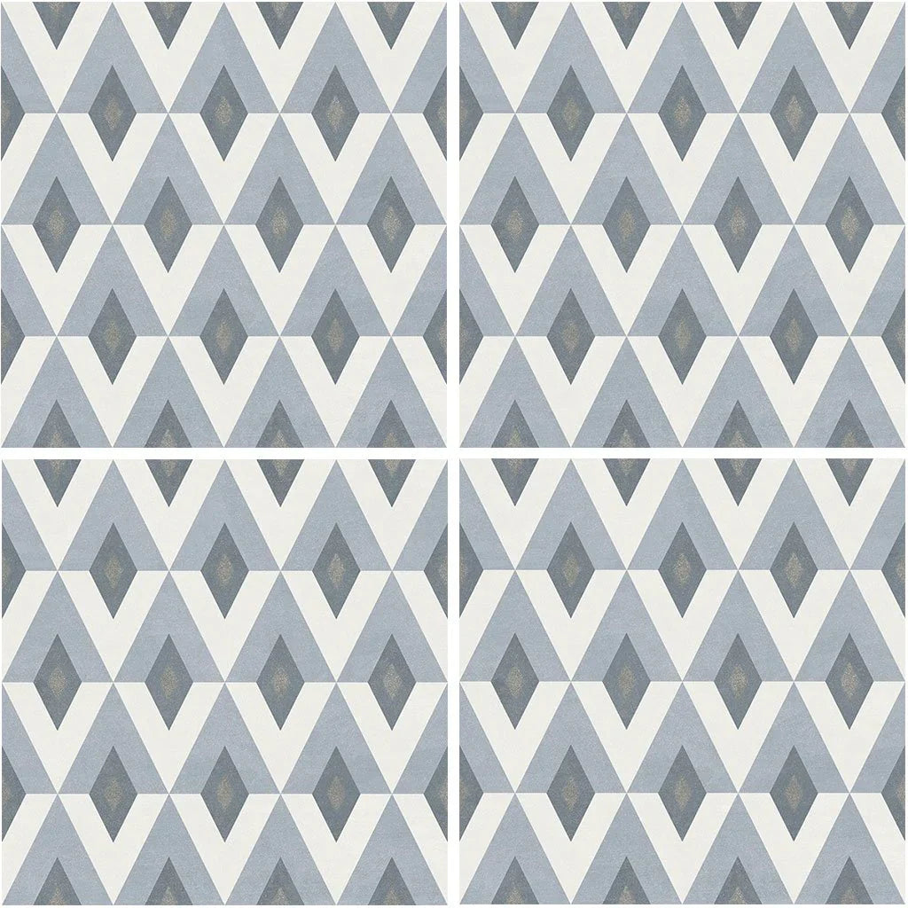 Porcelain Pool Tile 6x6 Fiorella Directional Pattern Matte Aquatica Fiore Collection