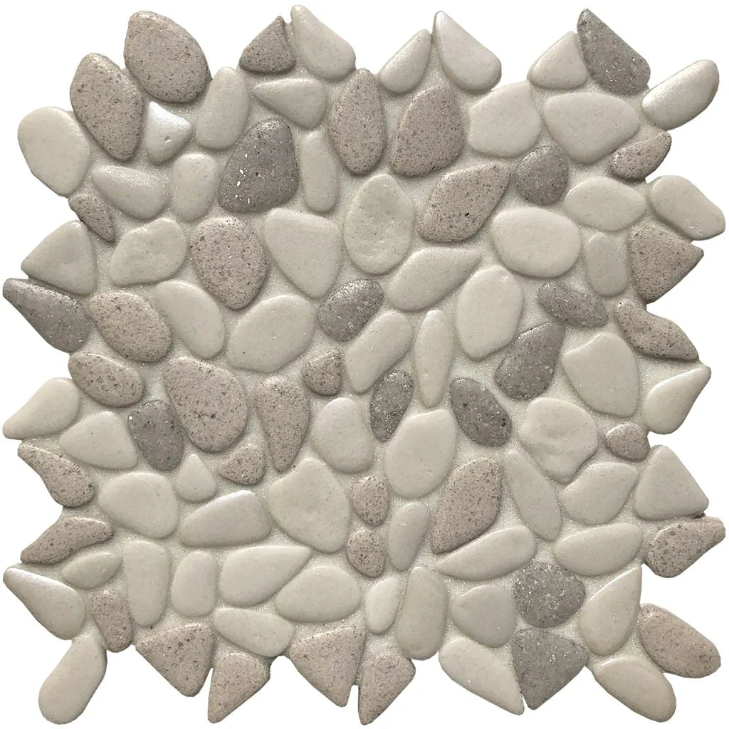 Fresh Water Pearl Pebble Mosaic Tile 10.5x10.5 Inch Random Pattern