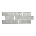 Aquatica Ghiaccio Interlocking Brick Porcelain Tile 6.5x15.25 - Grade One Dany Collection