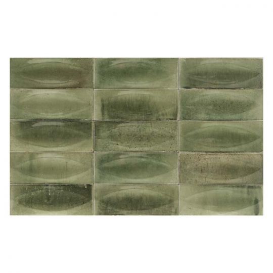 Glossy Porcelain 3D Egg Deco Textured Frost Resistant Pool Tile Waterline 3x8
