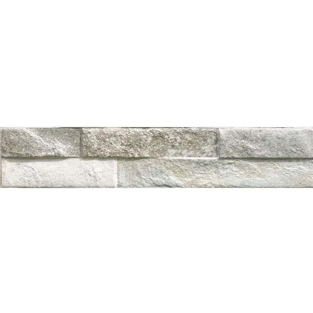 Aquatica Green Porcelain Ledger Panel Mosaic Tile 3 x 15 - Rock Collection Style