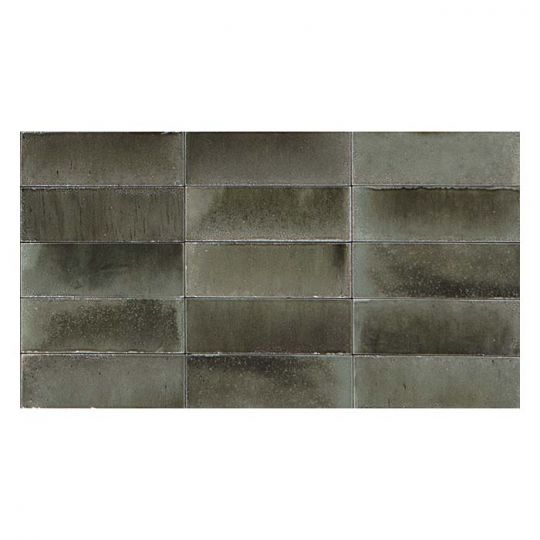 Aquatica Grigio Glossy Porcelain Pool Tile 3x8 Waterline - Grade 1 Gleeze Collection