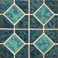 Gulf Blue Akron Porcelain Mosaic Tile 12x12 Sheet Glossy