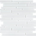 Glass Tile Aquatica Ice Multi Linear 11.75x11.75 Inch Square