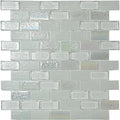 Aquatica Iceberg Blue Glossy Glass Mosaic Tile 1x2 11.5x12.5