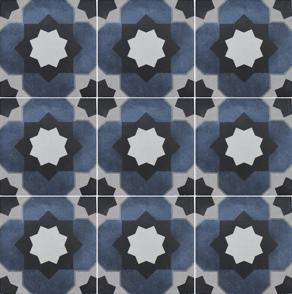 Porcelain Pool Tile 6x6 Janette - Aquatica Fleur Collection
