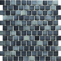 Light Azure Porcelain Mosaic Tile 1x1 Inch - Glossy Finish Sea Breeze Collection