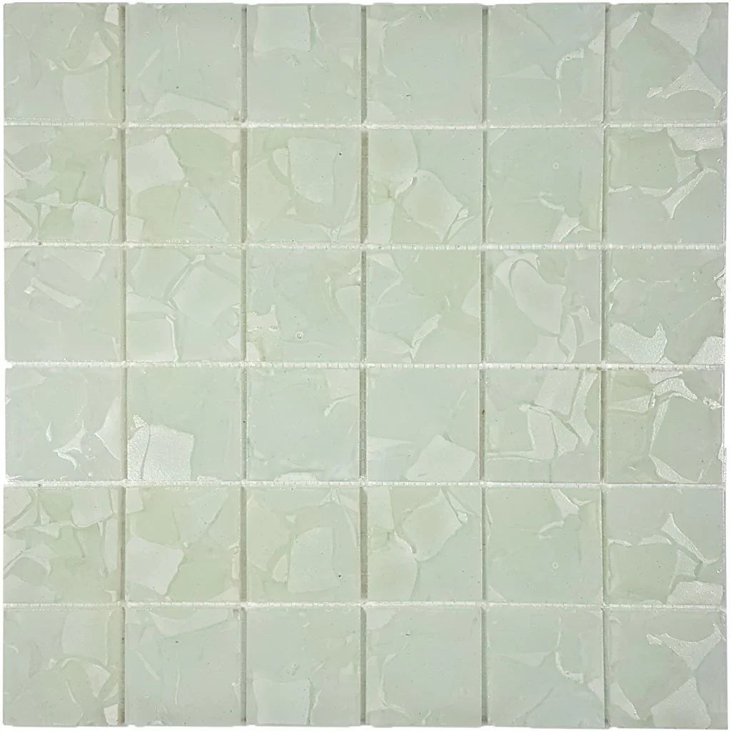 Glass Mosaic Tile Aquatica Lilies Botanical 2x2 - 11.75x11.75