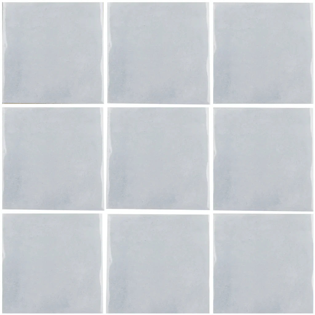 Aquatica Grigio Porcelain Pool Tile Maioliche 6x6 - Glossy Italian Inspired Design