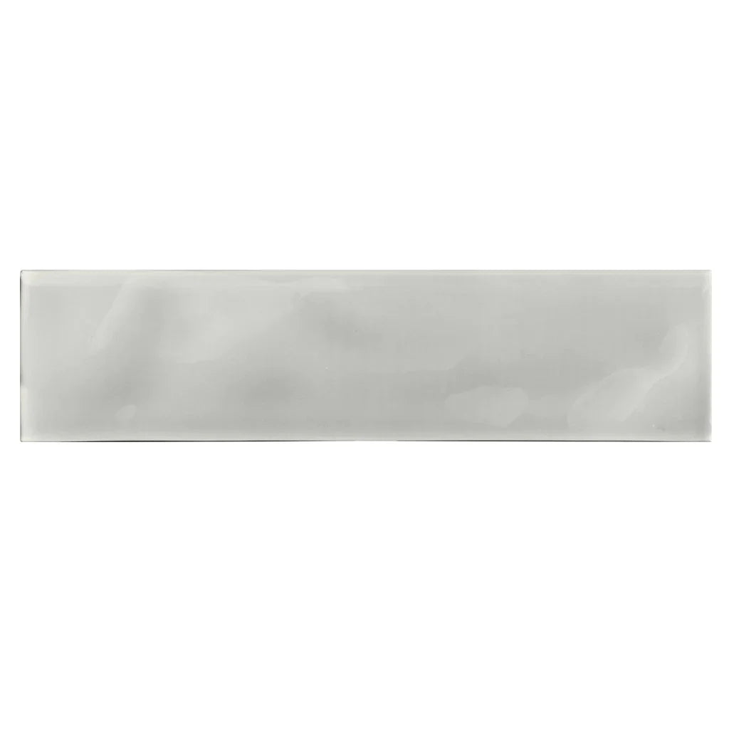 Aquatica Mist Artisan Glass Tile 3x12 - Premium Handcrafted
