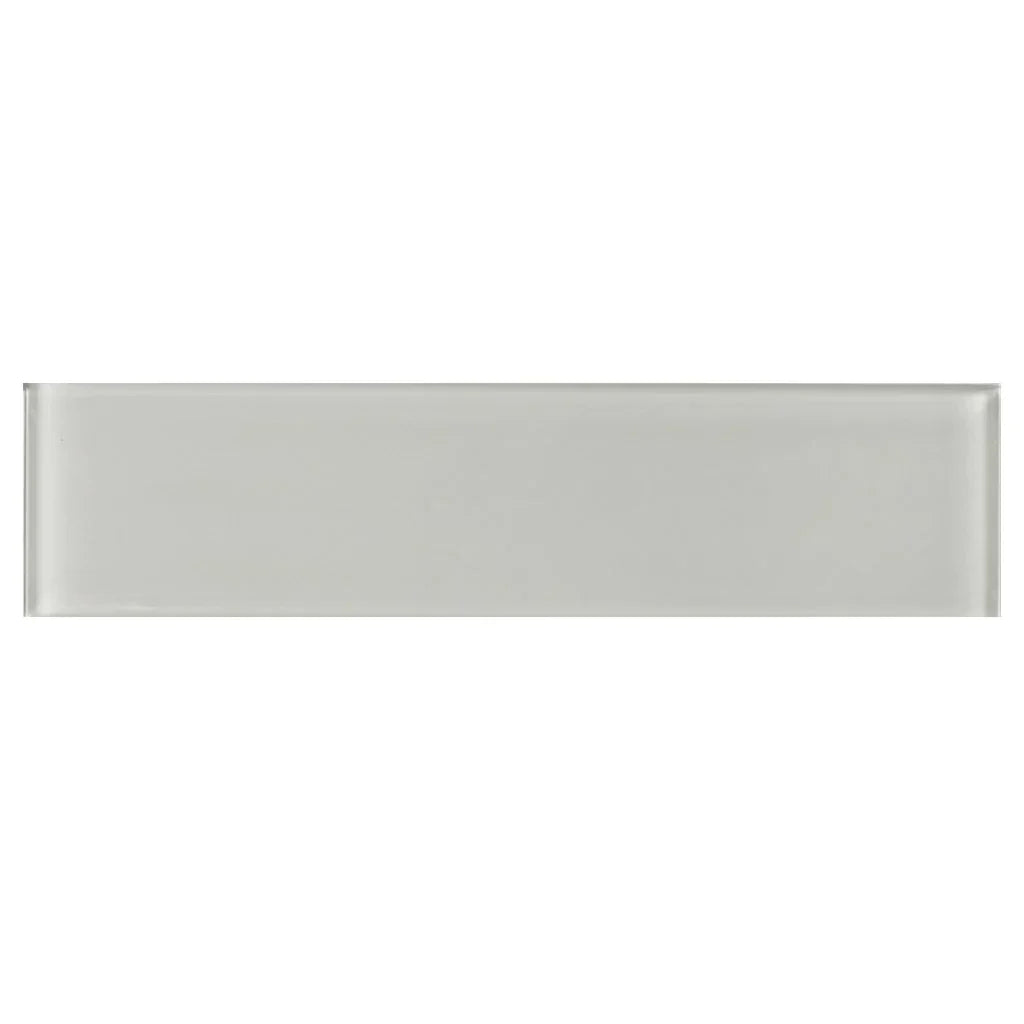 Aquatica Mist Glossy Glass Tile - Grade 1 Rectangular 3x12 Inch Pool Accent Waterline