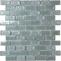 Glass Mosaic Tile Aquatica Moon - Glossy 1x2 Chips 11.5x12.5