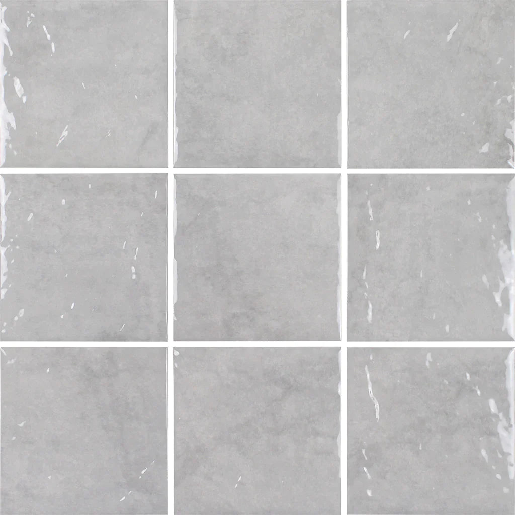 Porcelain Nacre Pool Tile 6x6 - Reef Collection Water Feature