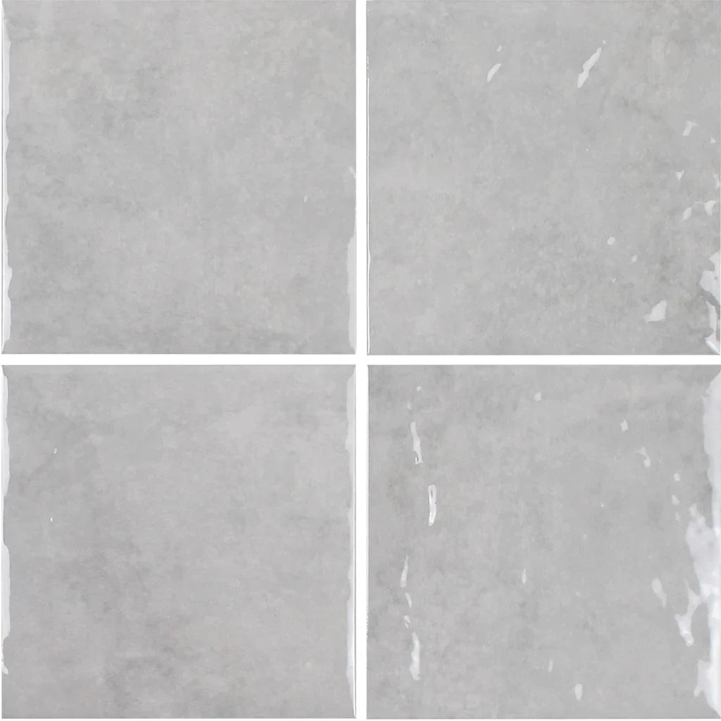 Porcelain Nacre Pool Tile 6x6 - Reef Collection Water Feature
