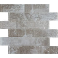 Natural Glass Brick Mosaic Tile 2x6 - Glossy and Matte Mixed Finish Revere Collection