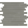 Natural Blend Multi Linear Glass Tile Brick Look 11.75x11.75 - 8mm Grade 1