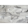 Gray Glass Tile 3x12 Inch - Semi-Glossy Finish Backsplash