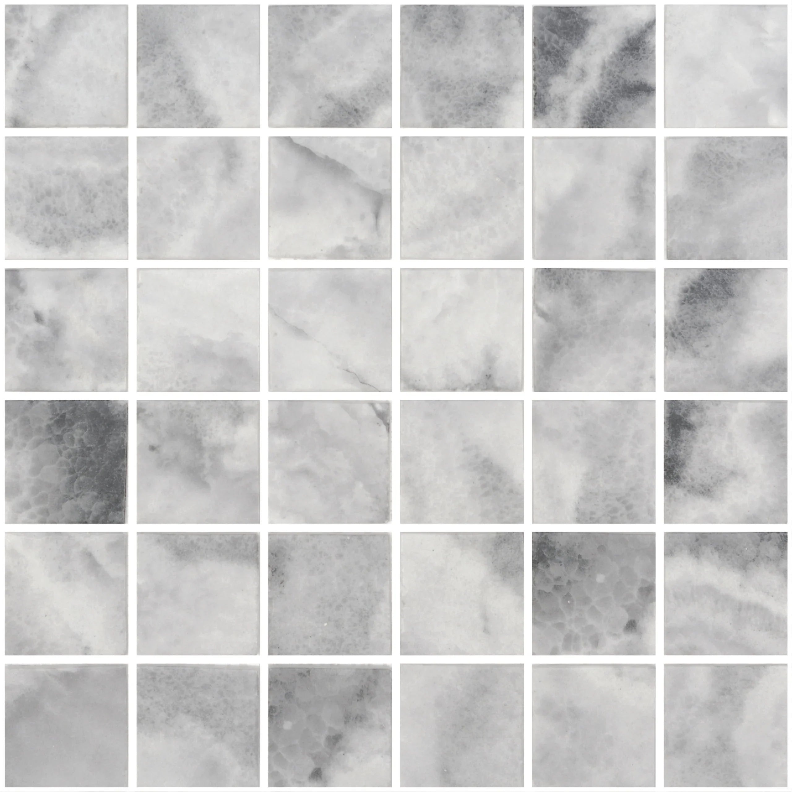 Onice Glass Mosaic Tile 2x2 Inch Mounted on 12x12 Sheet Onix Ecostone Collection