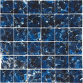 Glass Mosaic Tile Aquatica Oxford 2x2 Inch Flower Collection Sheet