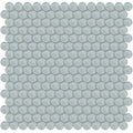 Penny Round Cloud Glass Mosaic Tile 11.50 x 11.75 Sheet - Satin Finish Contemporary