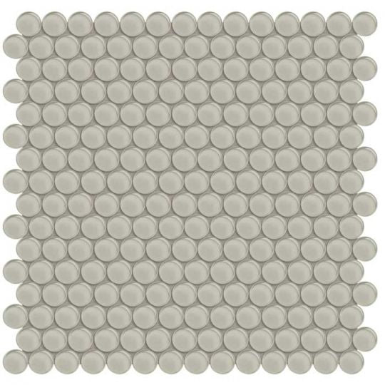 Earth Glass Penny Round Mosaic Tile Sheet 11.50 x 11.75 Inch