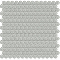 Mist Glass Penny Round Mosaic Tile 11.50 x 11.75 Inches Premium Element Collection
