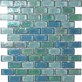 Aquatica Pier Reflective Glass Mosaic Tile 1x2 Sheet 11.5x12.5 Superior Collection
