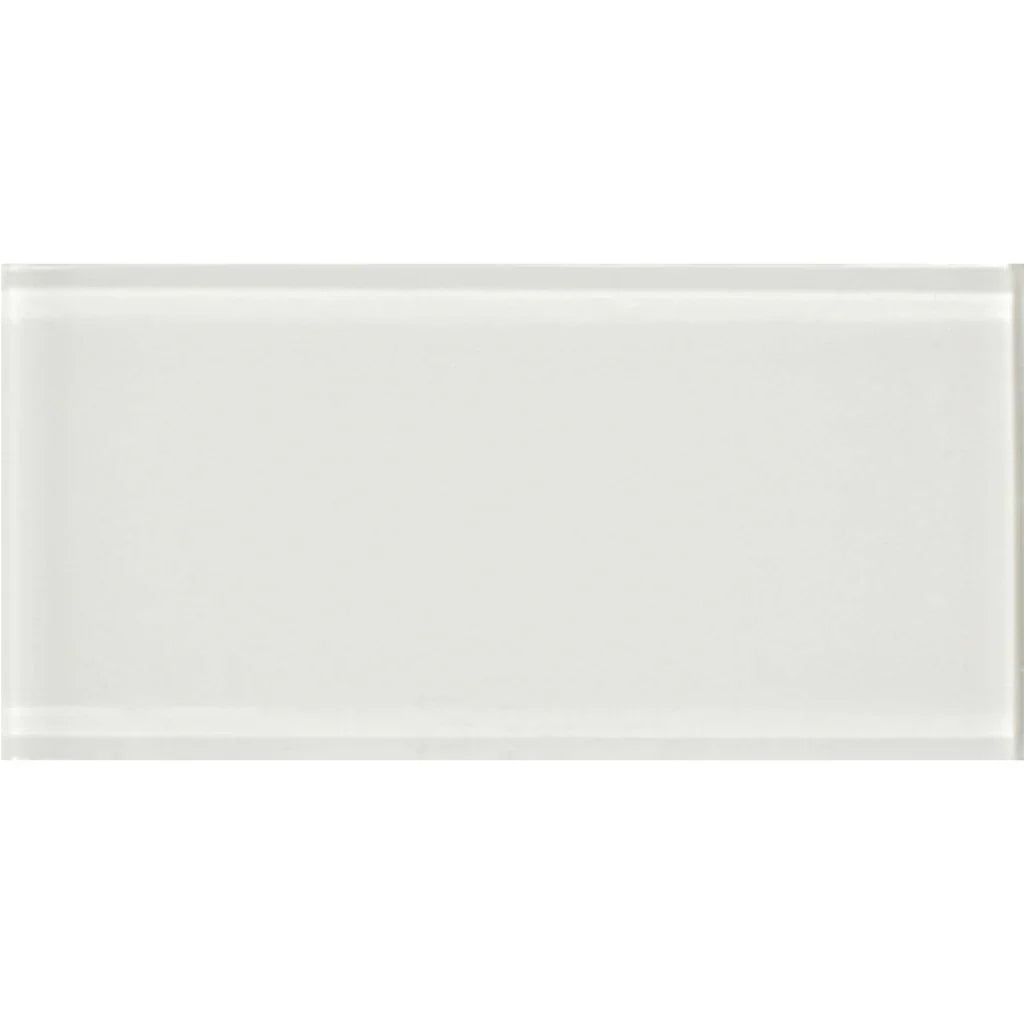 White Glass Tile 3x6 - Pure Luminous for Pools and Showers