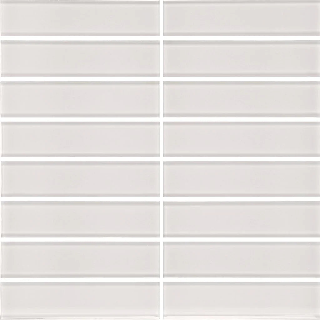 Aquatica Skylight Stacked Glass Mosaic Tile 1.5x6 Grade 1 Kitchen Bath Backsplash