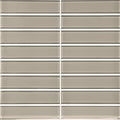 Smoke Stacked Glass Mosaic Tile 1.5x6 Inch Rectangular Sheet 11.75x11.75
