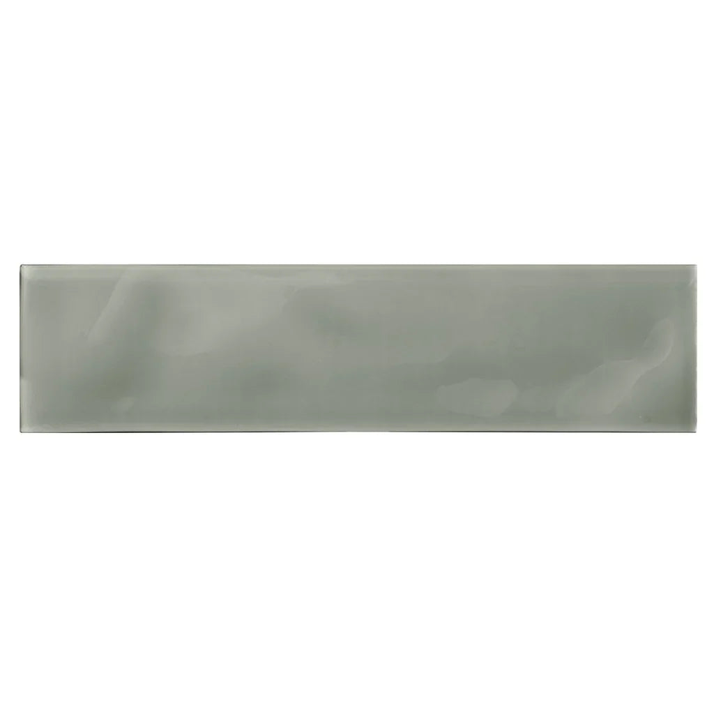 Smoke Artisan Glass Tile 3x12 Inches - Element Collection Style