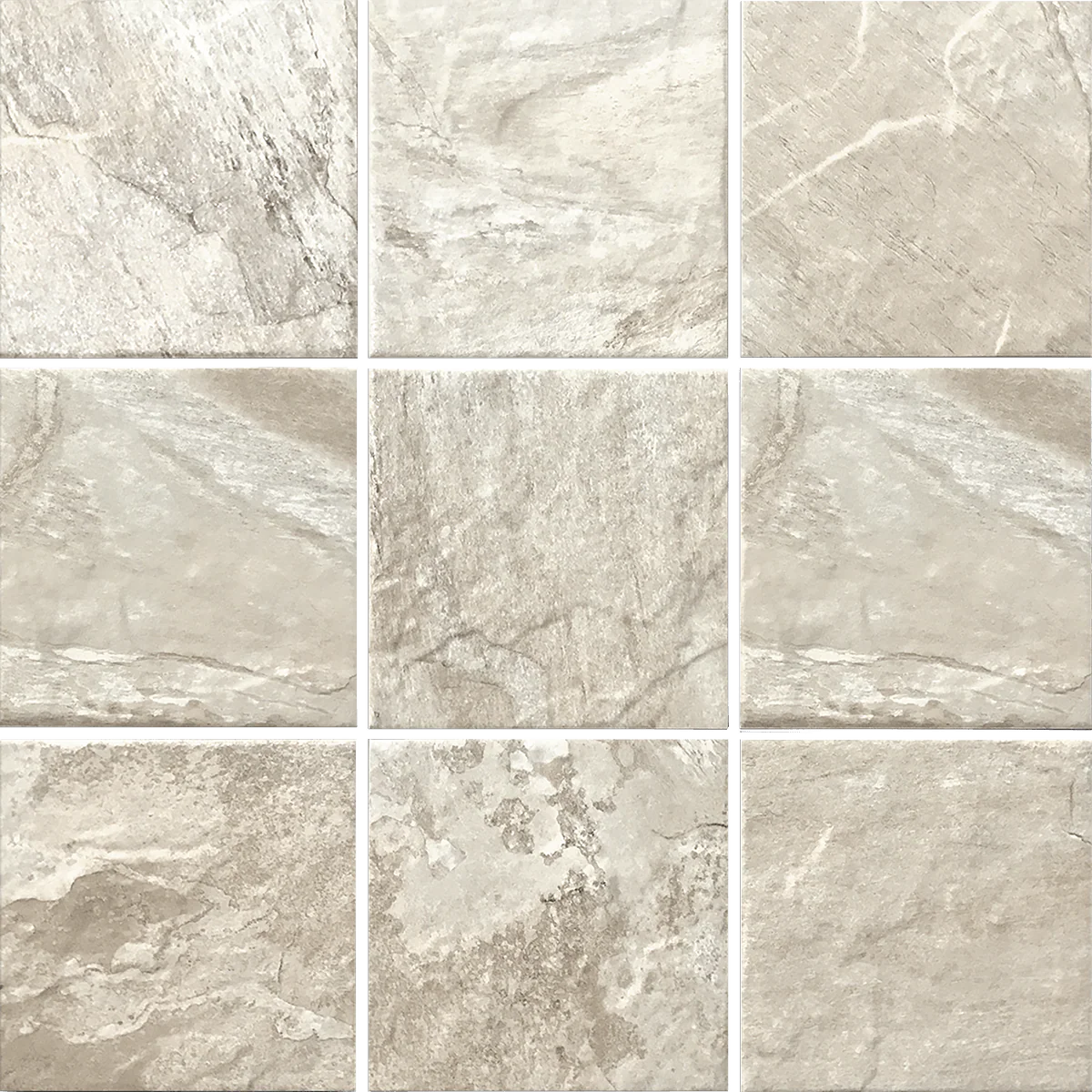Aquatica Snow White Porcelain Pool Tile 6x6 Inch - Contemporary Aesthetic Finish