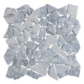 Gray Pebble Natural Stone Mosaic Bathroom Tile - Swirl 11x11