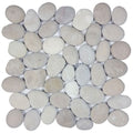 Tan Pebble Mosaic Tile 10.75 x 11.25 - Classic River Stone Bath Kitchen Shower