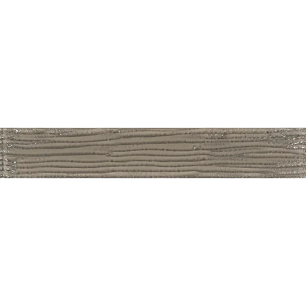 Taupe Bamboo Glass Tile 2x12 - Sophisticated Earth Collection