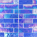 Professional Grade Glass Pool Tile 12x12 Mixed Linear Four Color Stardust Collection