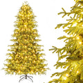 Artificial Christmas Tree with LED Lights and PVC Mixed Branch Tips