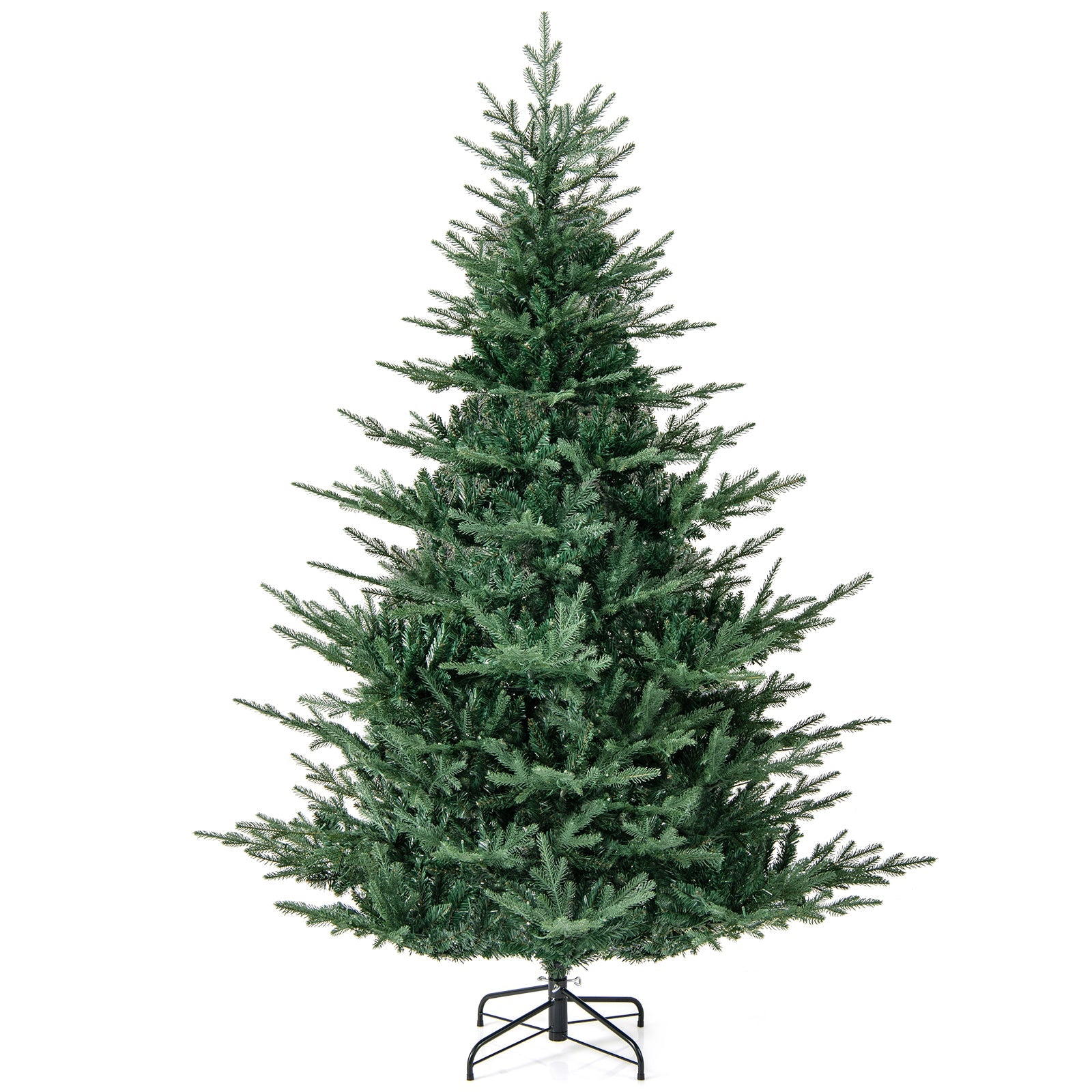 Artificial Christmas Tree with Branch Tips and Warm White LED Lights