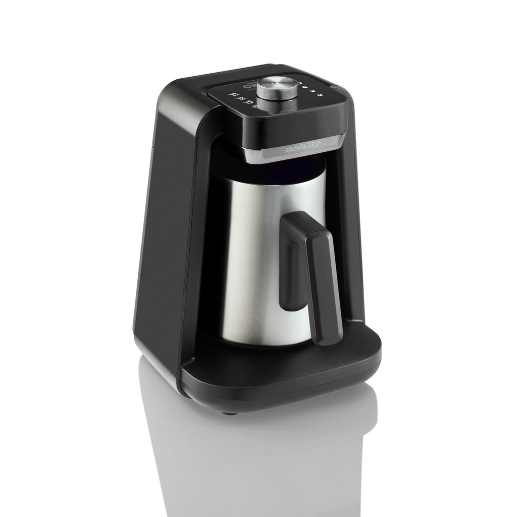 Arzum Okka Rich Spin Pro Turkish Coffee and Hot Beverage Maker, Velvetiser, Milk Frother, 120V, 5 Cups, Stainless Steel Cooking Pot