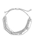Layered Chain Bolo Bracelet