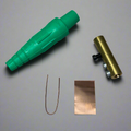 LEVITON Double Set Screw Termination Female #2 -2/0 AWG 16 Series Green 16D31-UG